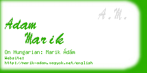 adam marik business card